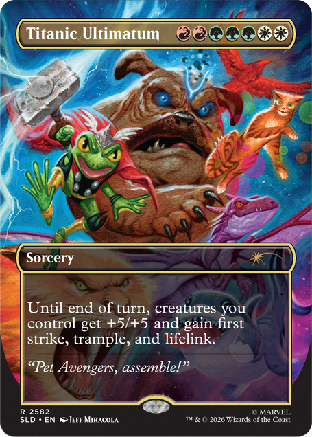 Secret Lair x Marvel: Earth's Mightiest Pets FOIL